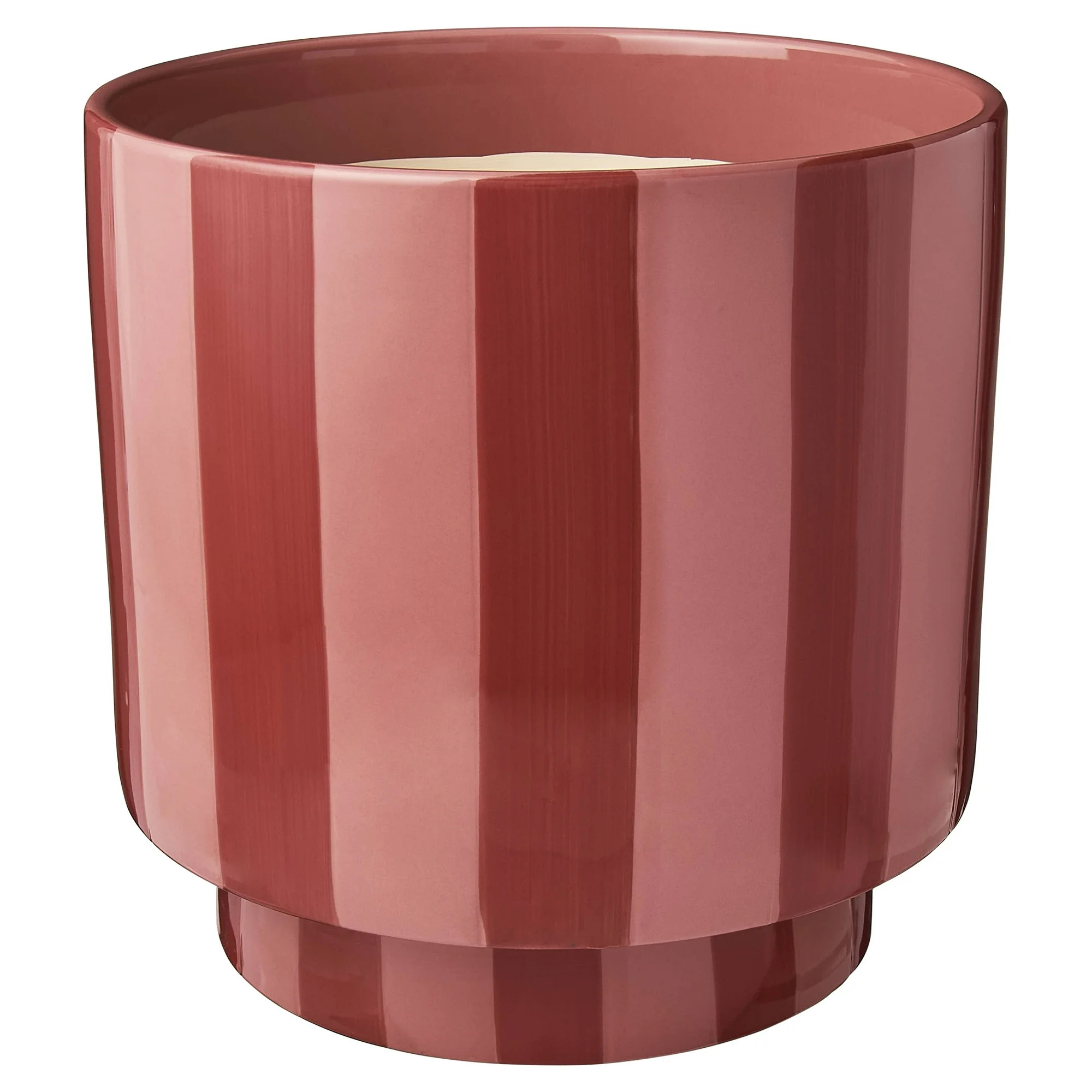 Mainstays Lauren 10" x 10" x 10" Round Coral Peony and Coral Bisque Ceramic Planter | Walmart (US)