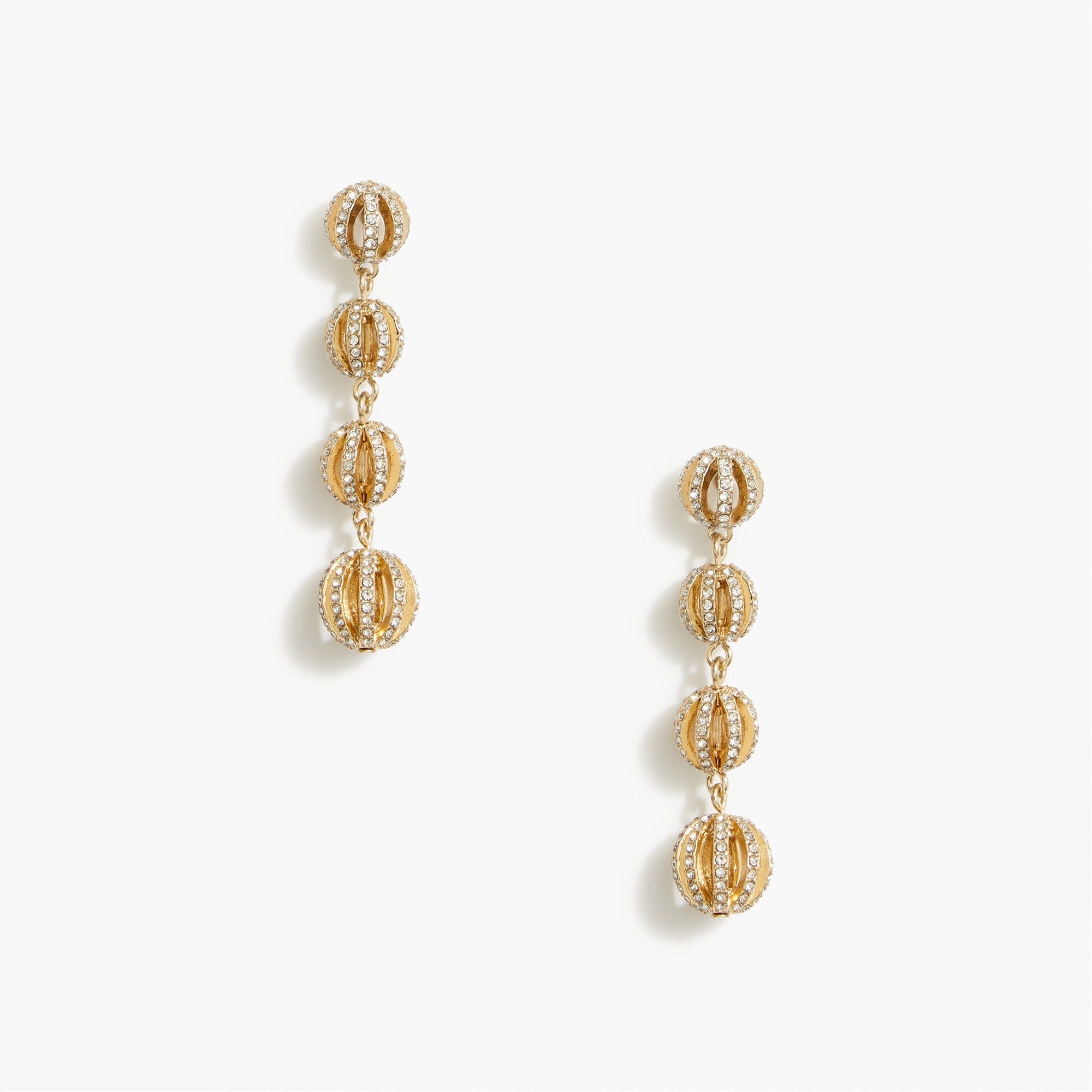 Crystal bauble drop earrings | J.Crew Factory