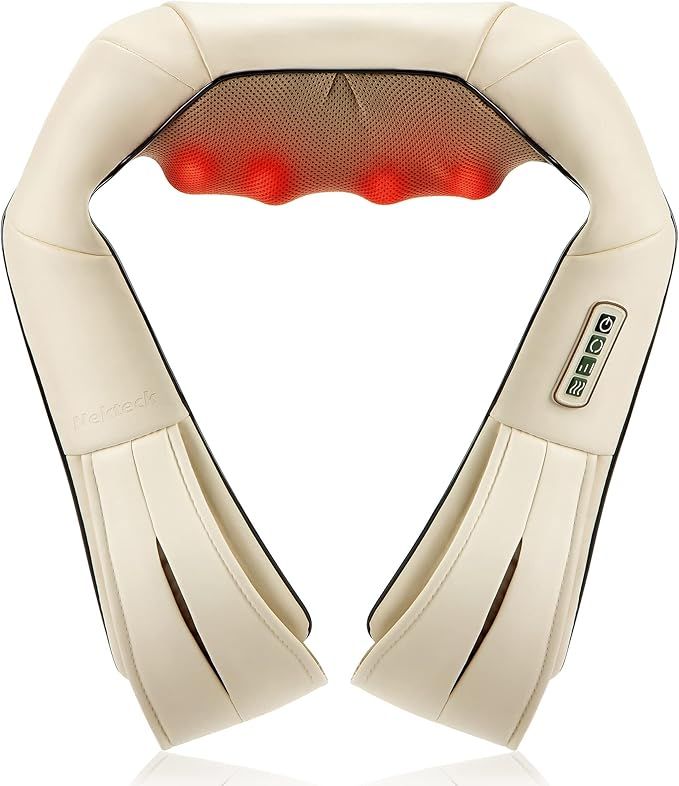 Amazon.com: Nekteck Shiatsu Neck and Back Massager with Soothing Heat, Electric Deep Tissue 3D Kn... | Amazon (US)