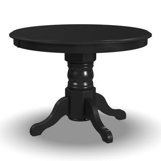 42 in. Round Black Dining Table | The Home Depot