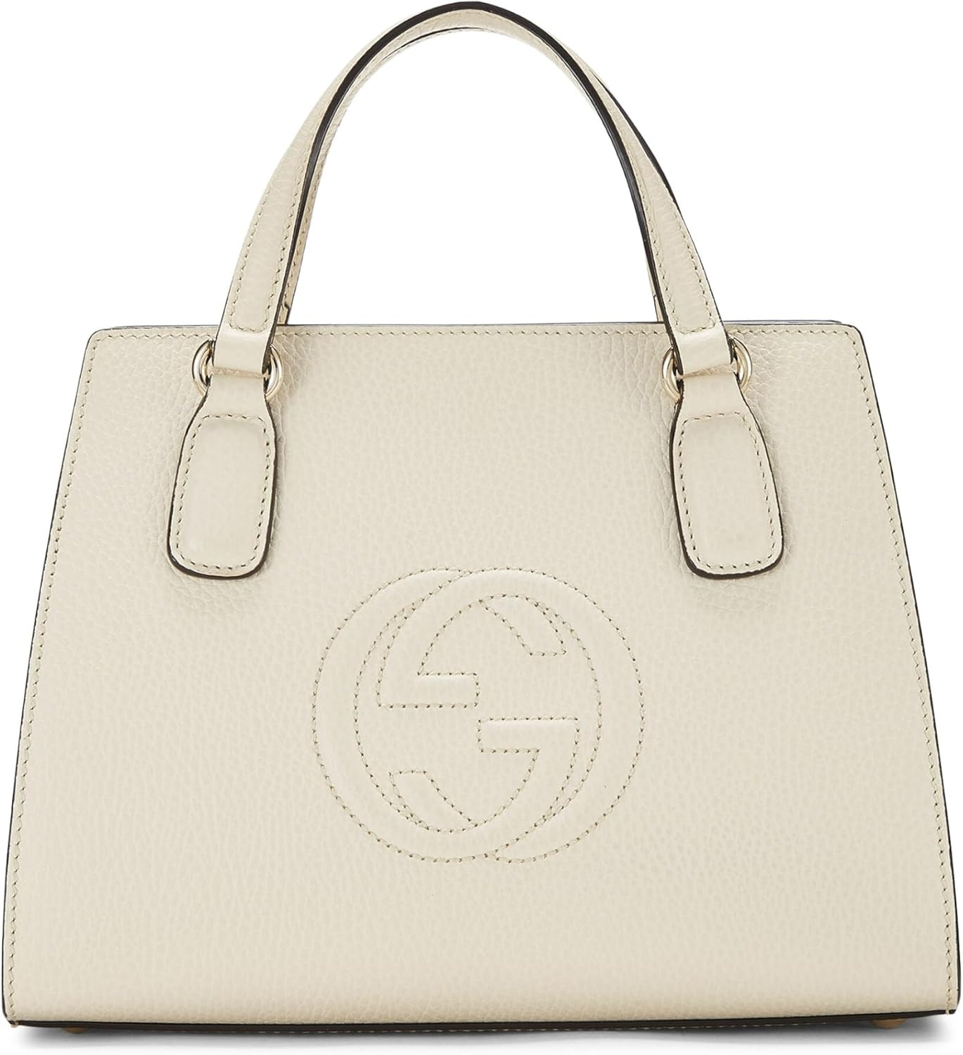Amazon.com: Gucci, Pre-Loved White Grained Leather Soho Top Handle Bag, White : Luxury Stores | Amazon (US)