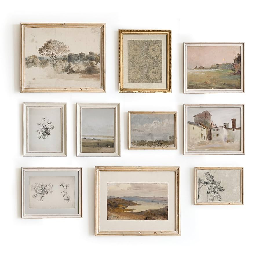 Rustic Vintage Posters For Room Aesthetic - French Country Artwork, Vintage Farmhouse Decor, Vint... | Amazon (US)