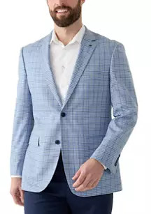 Crown & Ivy™ Blue Check Sport Coat | Belk