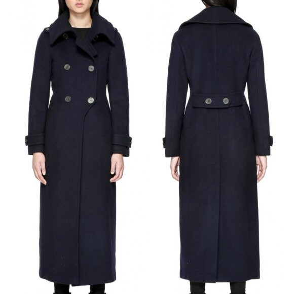 NWOT Navy Mackage Elodie Wool Coat Size Medium | Poshmark