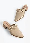 SuperCush Bailey Pointed Toe Slip On Knot Mule | Maurices