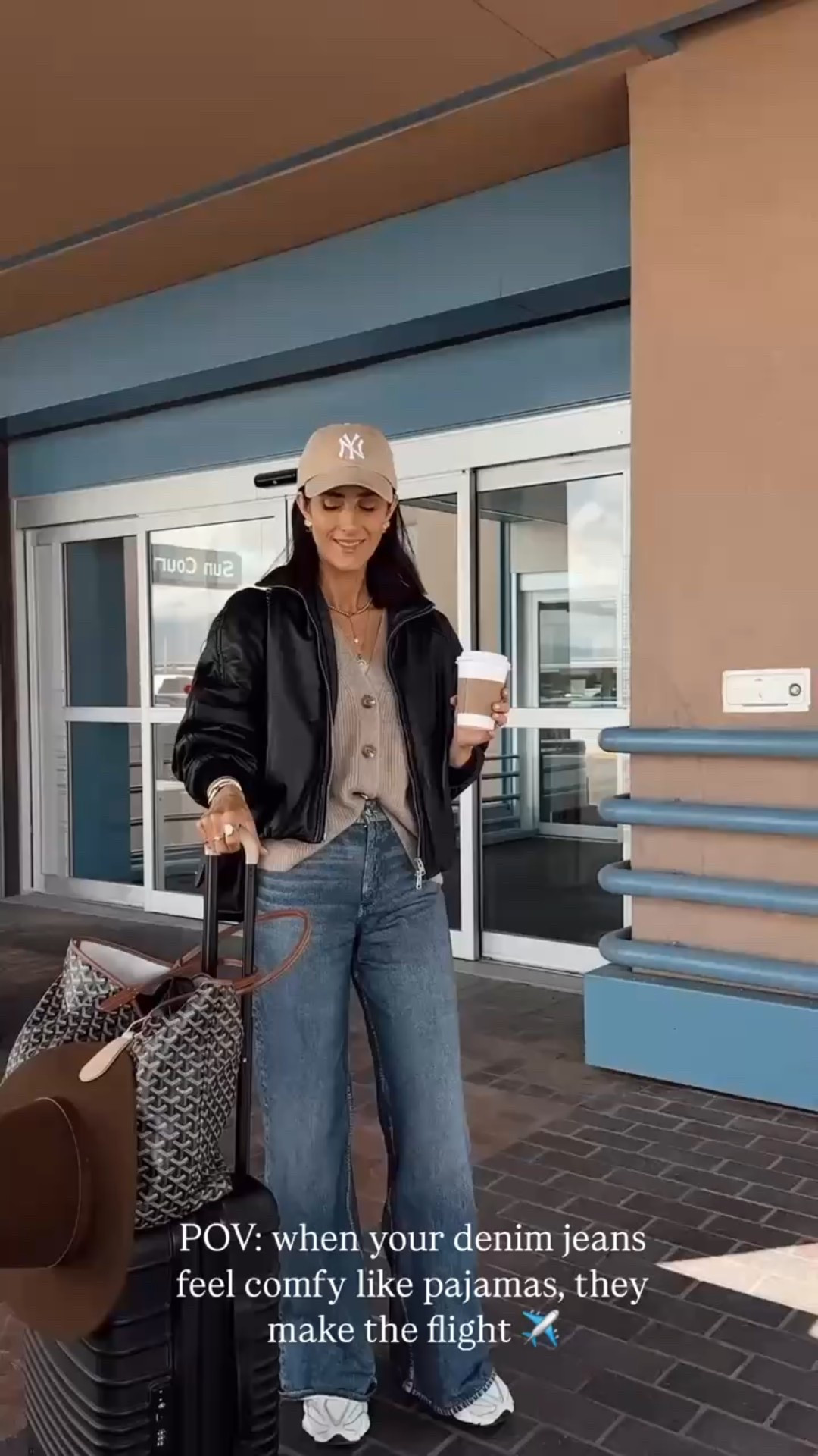 POV: When your denim jeans feel like cozy pajamas they make the flight ✈️ 
I find these jeans to run big I recommend sizing down #Stylinbyaylin #aylin #denim #jeans 

#LTKootd #LTKgrwm #LTKHoliday