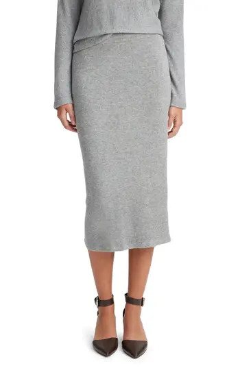Vince Midi Sweater Skirt in H Silver Dust at Nordstrom Rack, Size Small | Nordstrom Rack