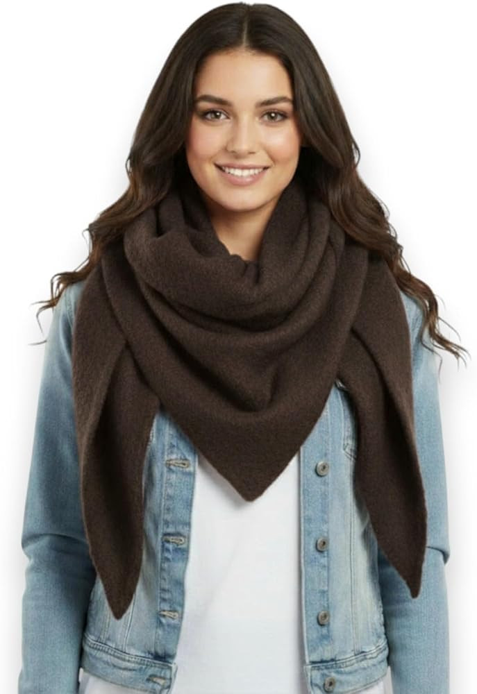 Ziona Damen Schal XXL – Dreieckstuch Viskose 202x82 cm – Winter & Herbst Halstuch, kuschelig ... | Amazon (DE)