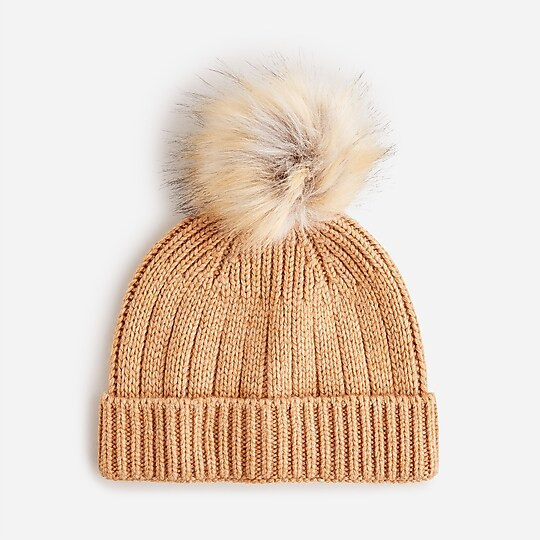 Ribbed pom-pom beanie | J. Crew US