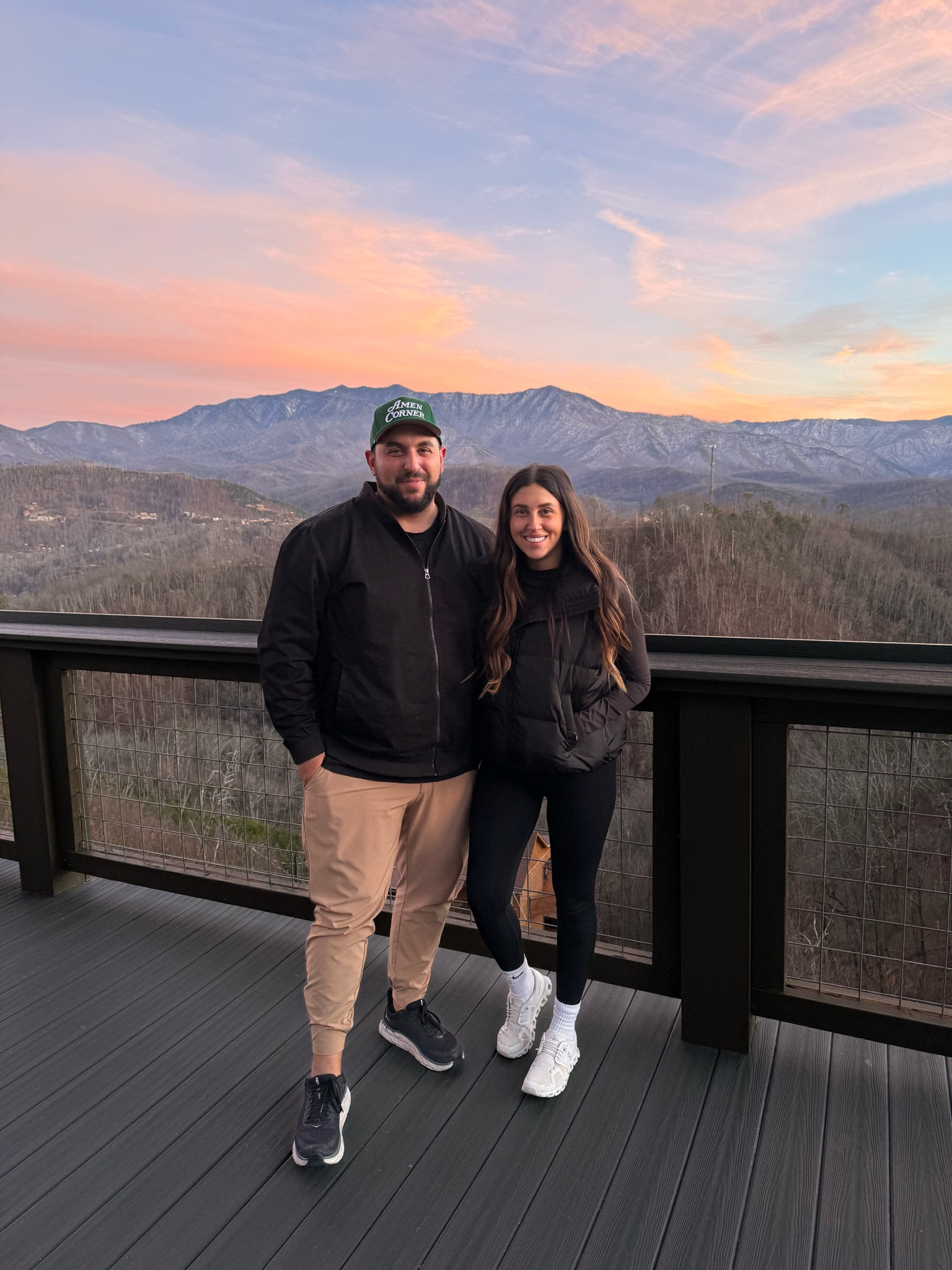 Leggings: medium 
Vest: medium 
Top: small 

All black athleisure look was an easy go to for exploring the mountains! 

#LTKfitness #LTKstyletip