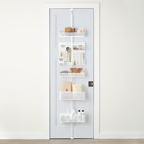 Elfa White Utility Mesh Closet Over the Door Rack | The Container Store