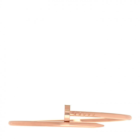 CARTIER 18K Pink Gold Small Juste Un Clou Bracelet 15 | Fashionphile
