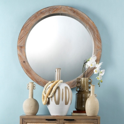 Jamie Young Reclaimed Mirror in Natural Wood, Brown | Ashley Homestore