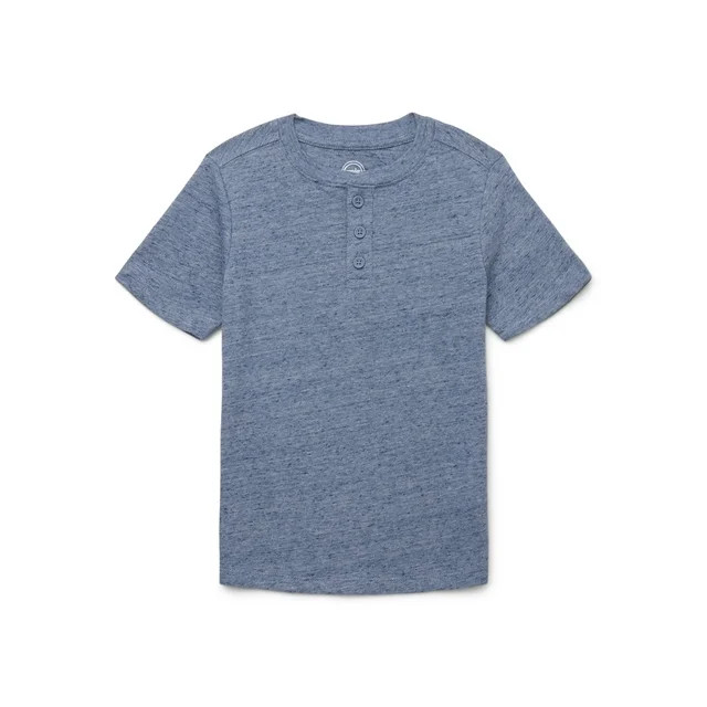Wonder Nation Boys Short Sleeve Henley T-Shirt, Sizes 4-18 | Walmart (US)
