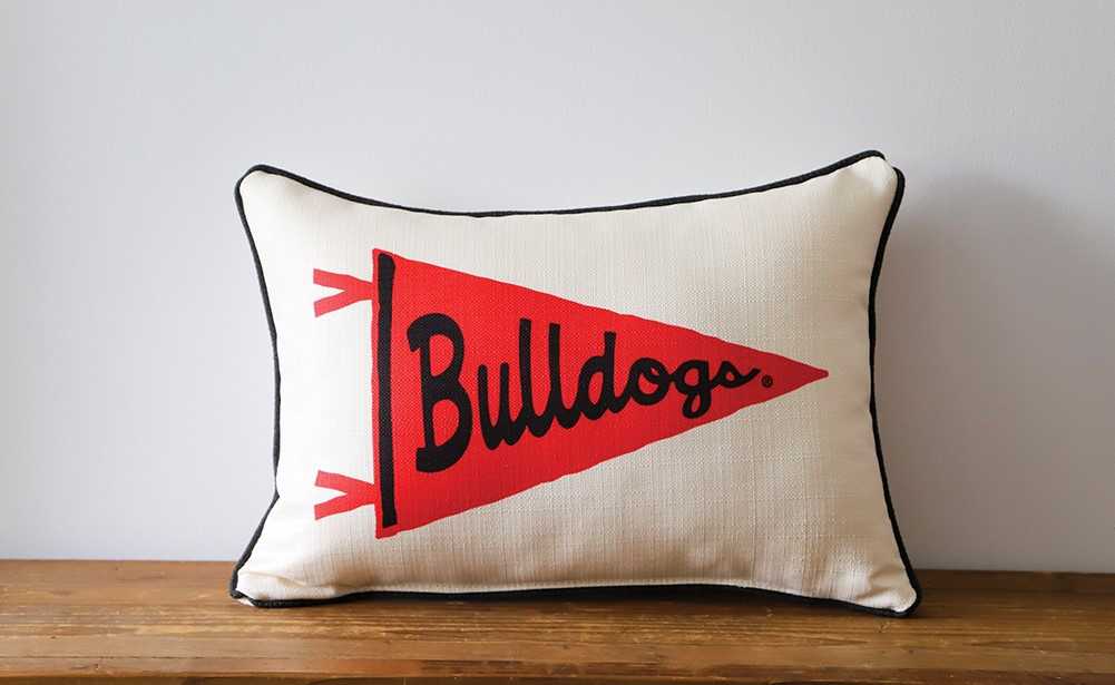Georgia Bulldogs Pennant Pillow | Little Birdie | Little Birdie