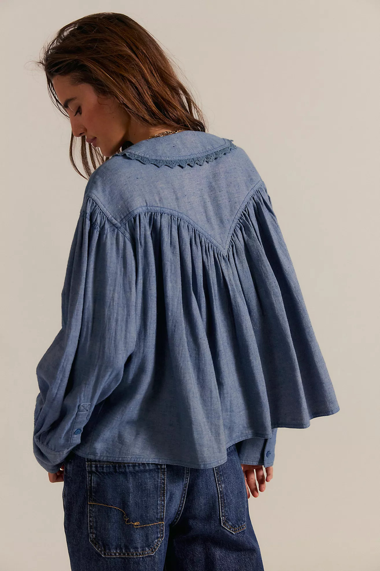 We The Free Baby Blues Summit Shirt | Free People (Global - UK&FR Excluded)