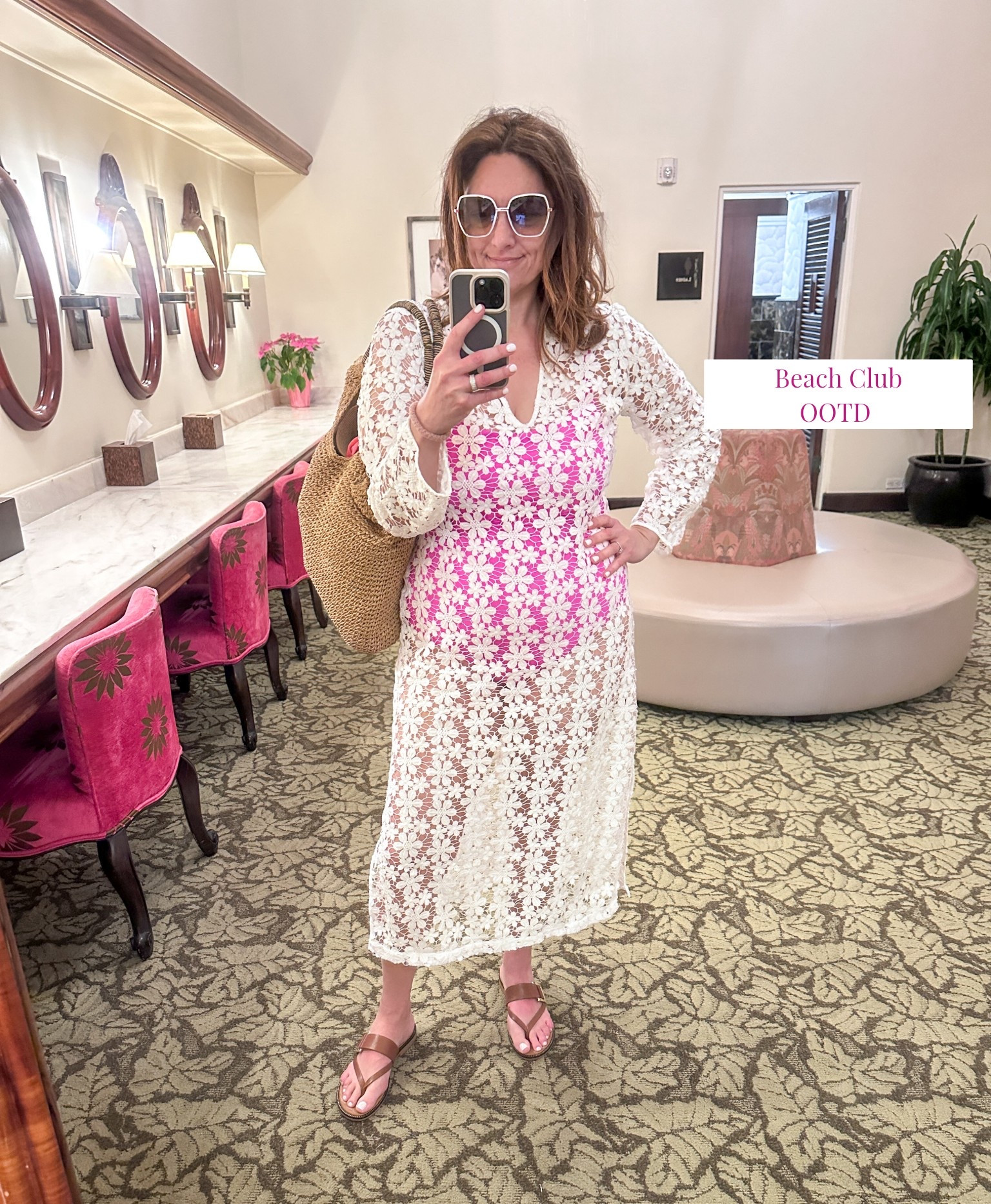 Felt pulled together for dining and lounging in this crochet cover up. Always gets lots of compliments! Linking similar. Wearing a 10 in the full support swimsuit. 


#LTKover50style #LTKswimwear #LTKmidsize