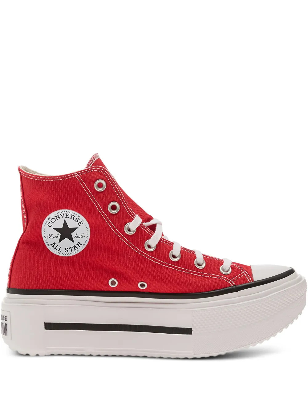 Converse Lift Double Stack lace-up platform sneakers - Red | Farfetch Global