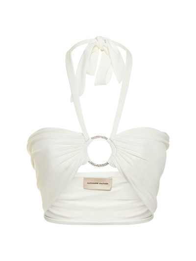 Halter neck jersey bandeau top w/ ring - Alexandre Vauthier - Women | Luisaviaroma | Luisaviaroma