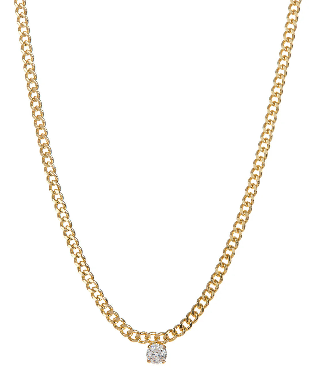Bardot Stud Charm Necklace- Gold | Luv Aj