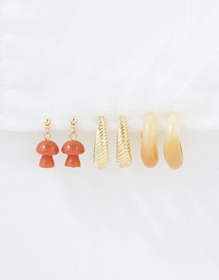 AEO Resin + Gold Earring 3-Pack | American Eagle Outfitters (US & CA)