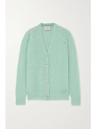 Erdem - Marcilly Mohair-blend Cardigan - Mint | NET-A-PORTER (US)