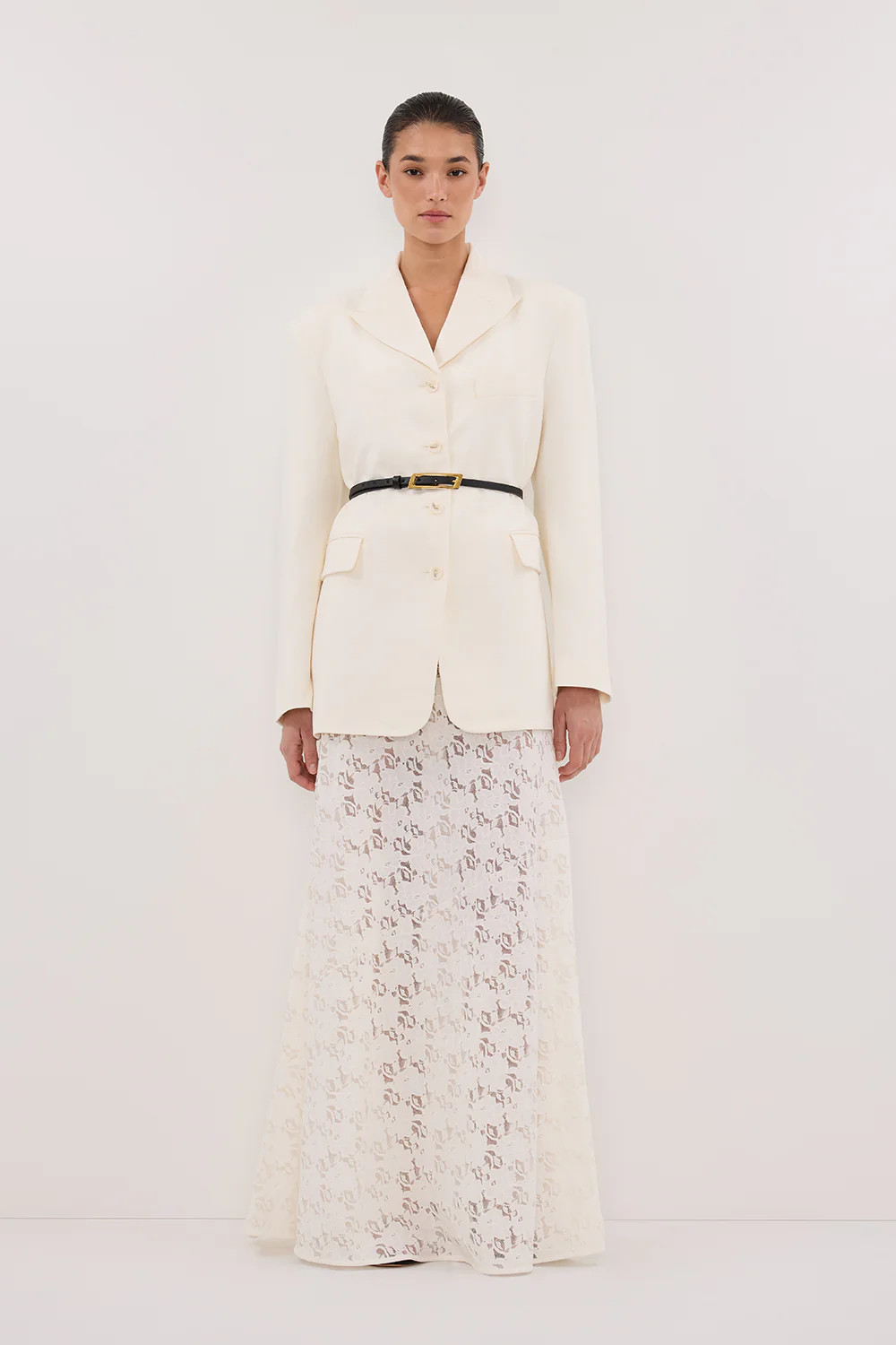 LIV CREAM BOYFRIEND BLAZER | DISSH