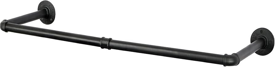 OROPY Industrial Pipe Clothes Bar Rack, 92cm Wall Mounted Detachable Retro Metal Garment Hanging ... | Amazon (UK)