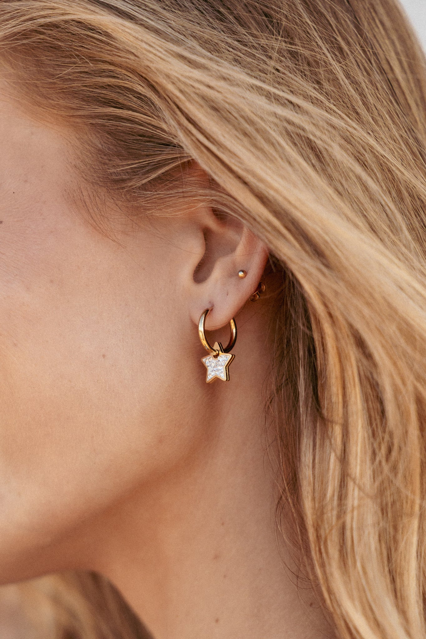 Hayden Star Earrings - Gold | Petal & Pup (US)
