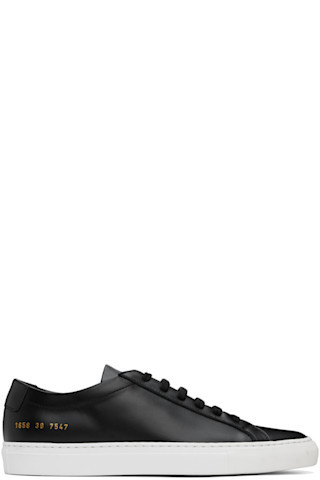 Common Projects - Black Achilles Low Sneakers | SSENSE