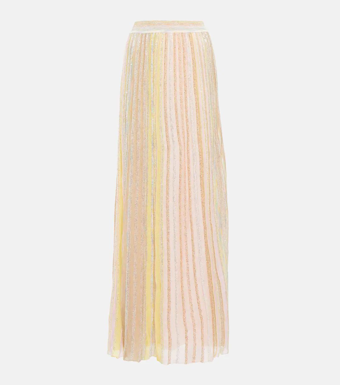 Striped sequin-embellished maxi skirt | Mytheresa (US/CA)