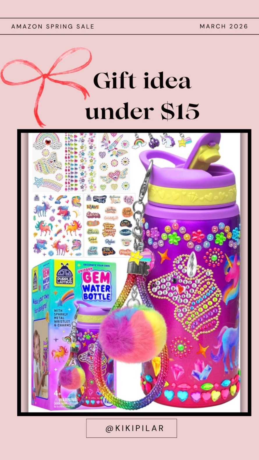 Amazon spring sale
Amazing gift guide
Gifts for kids
Girls birthday gift
Easter basket gift idea
Easter basket filler idea
Girls Easter gift 
Gem water bottle gift
Summer essential for kids
DIY gift for girls

#LTKSaleAlert #LTKKids #LTKFestival