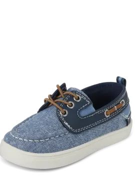 Toddler Boys Chambray Boat Shoes | The Children's Place  - NAVY | The Children's Place