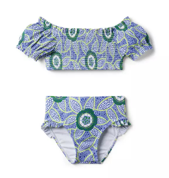 Kaavia James Floral Block Print 2-Piece Swimsuit | Janie and Jack