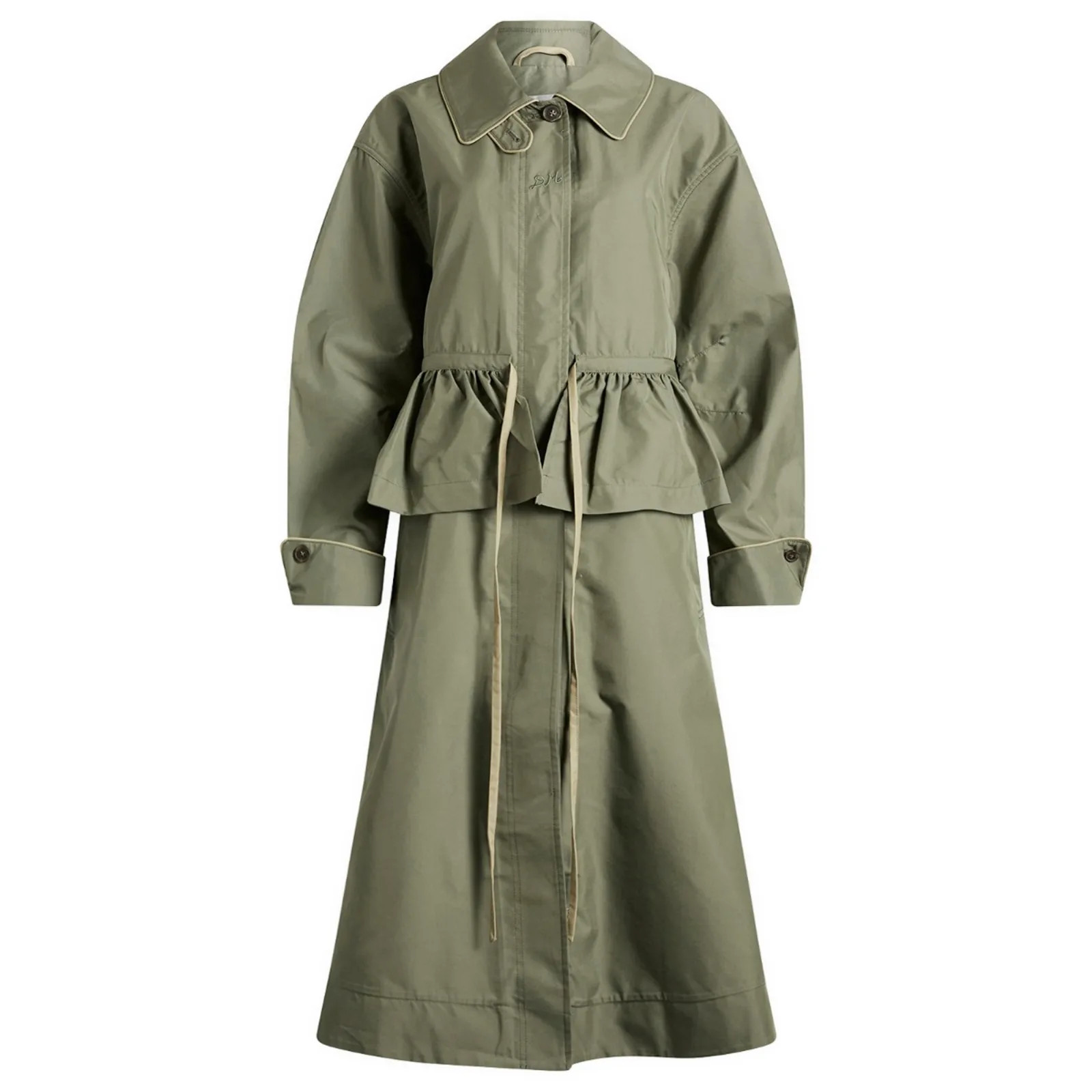 Damson Madder Myrtle Trench CoatSage | END. Clothing