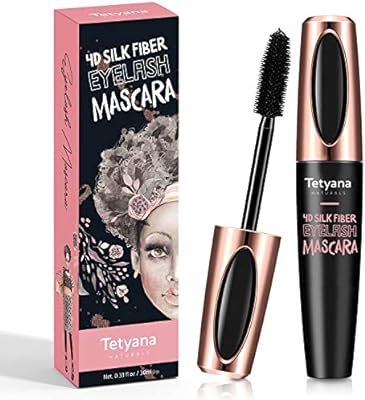 4D Silk Fiber Lash Mascara Waterproof, Luxuriously Longer, Thicker, Voluminous Eyelashes, Long-La... | Amazon (US)