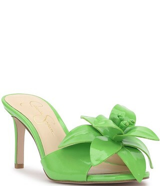 Jessica Simpson Percia Patent Flower Dress Sandals | Dillard's | Dillard's