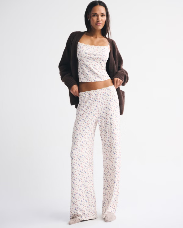 Pointelle Sleep Pant | Abercrombie & Fitch (US)