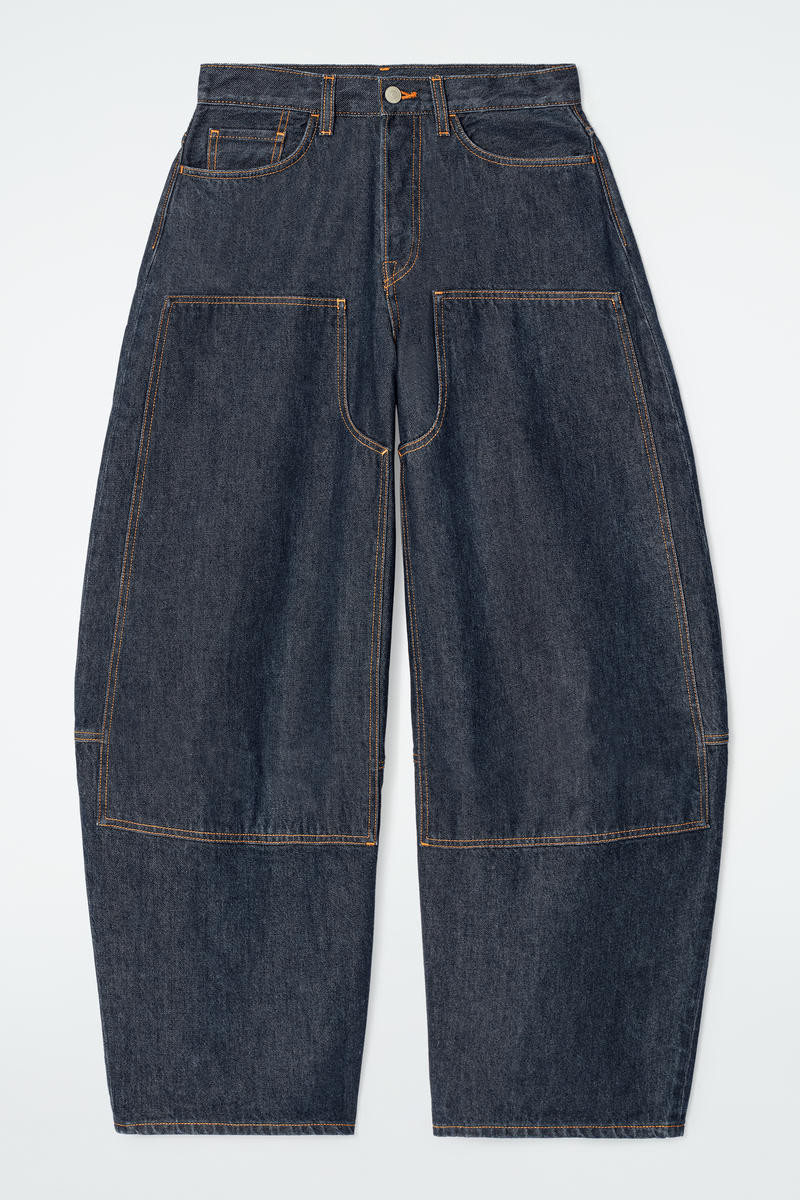 Western Barrel-Leg Raw Denim Pants | COS (US)