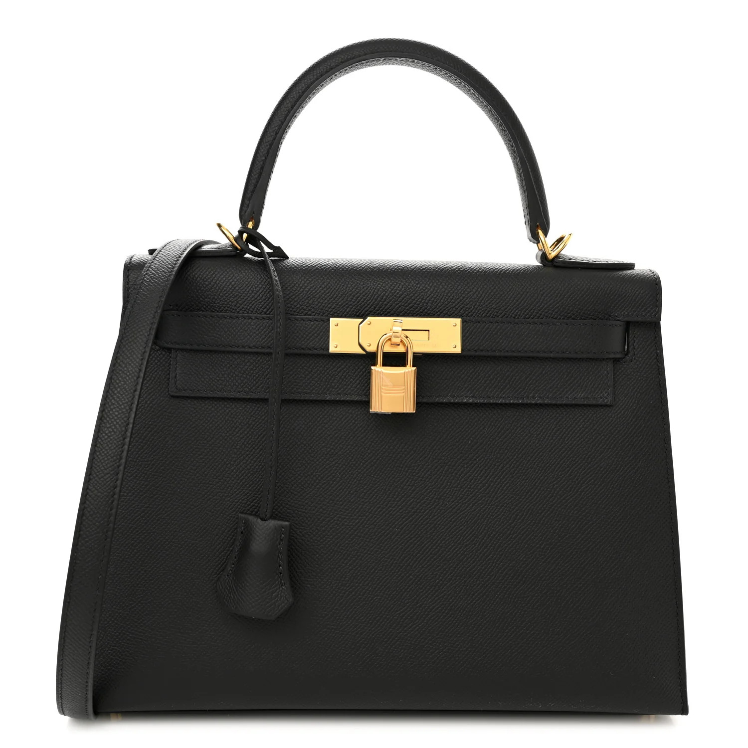 Epsom Kelly Sellier 28 Black | FASHIONPHILE (US)
