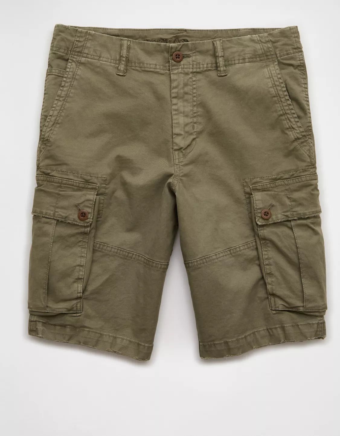 AE Flex 12" Lived-In Longer Length Cargo Short | American Eagle Outfitters (US & CA)