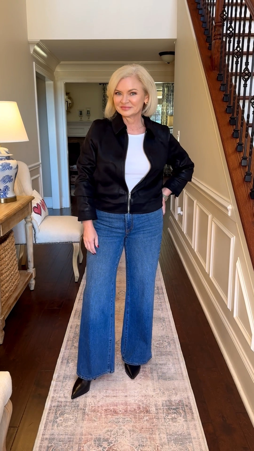 Nothing like a cool jacket to bring an outfit together! I’m wearing a Medium jacket, Medium tee and 4 jeans.

Casual outfit
Fashion over 40
Petite fashion
Midlife fashion
Gen X Style
Jeans outfitt

#stylewithserena
#petitefashion
#midlifefashion
#fashionover40
#genxstyle

#LTKPetite #LTKootd #LTKOver40