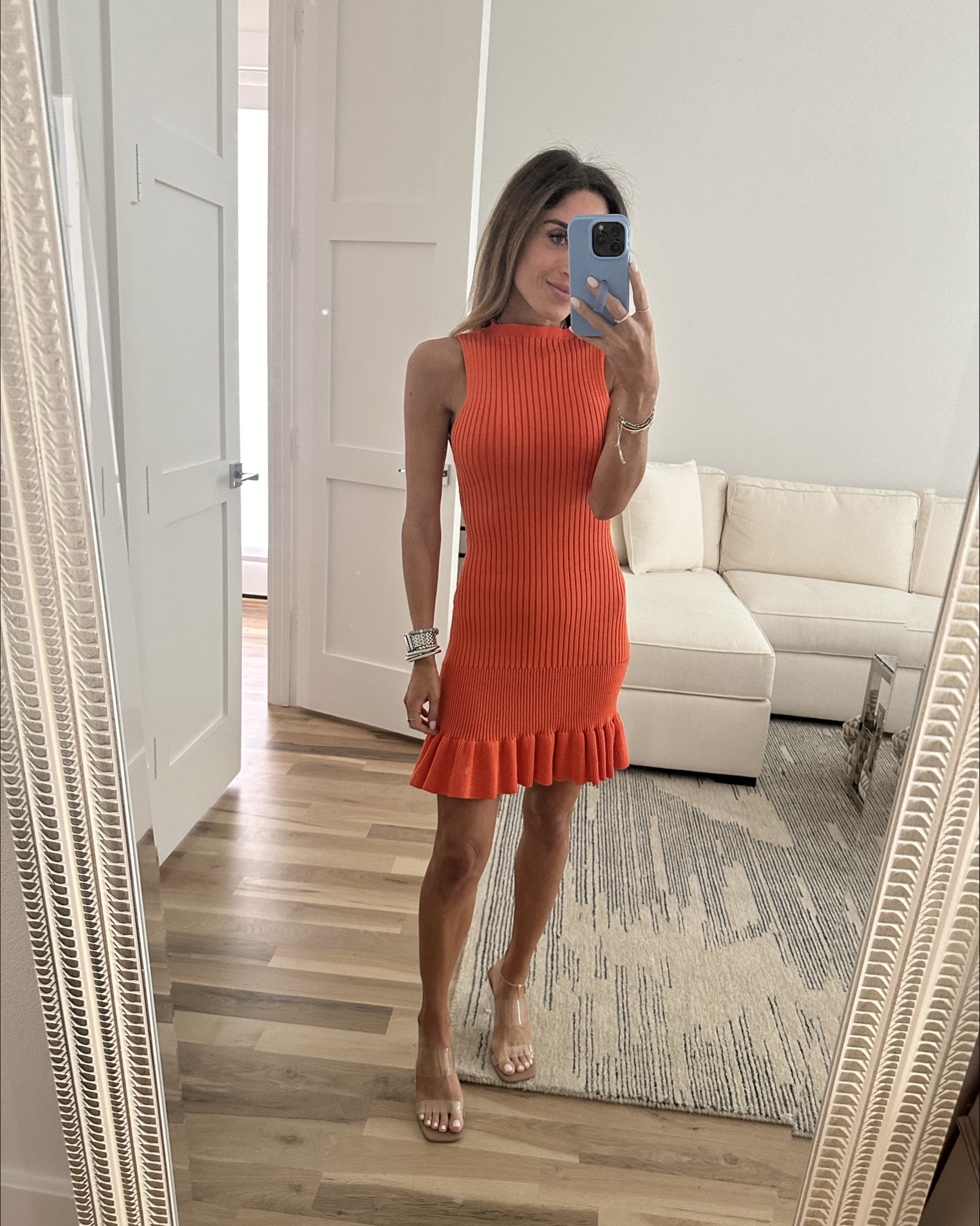 Amazon orange ruffle dress for vacation, spring break outfit idea 

#LTKSpringSale #LTKPetite