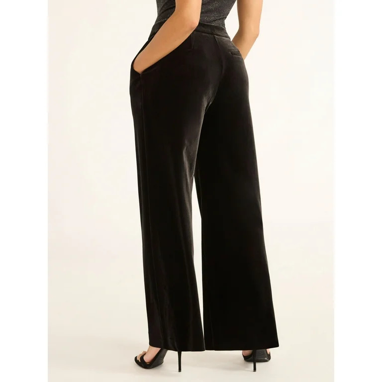 Sofia Jeans Women's and Women's Plus Velvet Trousers, Sizes 0-26W | Walmart (US)