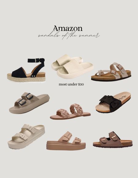 Amazon affordable summer sandals! Including croc and some other favorite platform sandal options! 

#LTKHome #LTKSaleAlert #LTKFindsUnder50