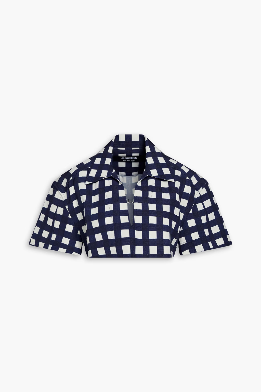 Bebi cropped checked woven shirt | The Outnet (US and CA)
