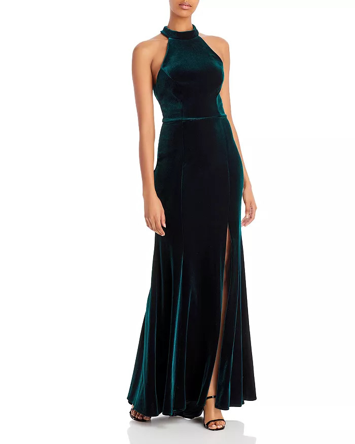 AQUA Velvet Halter Gown - 100% Exclusive Back to Results -  Women - Bloomingdale's | Bloomingdale's (US)