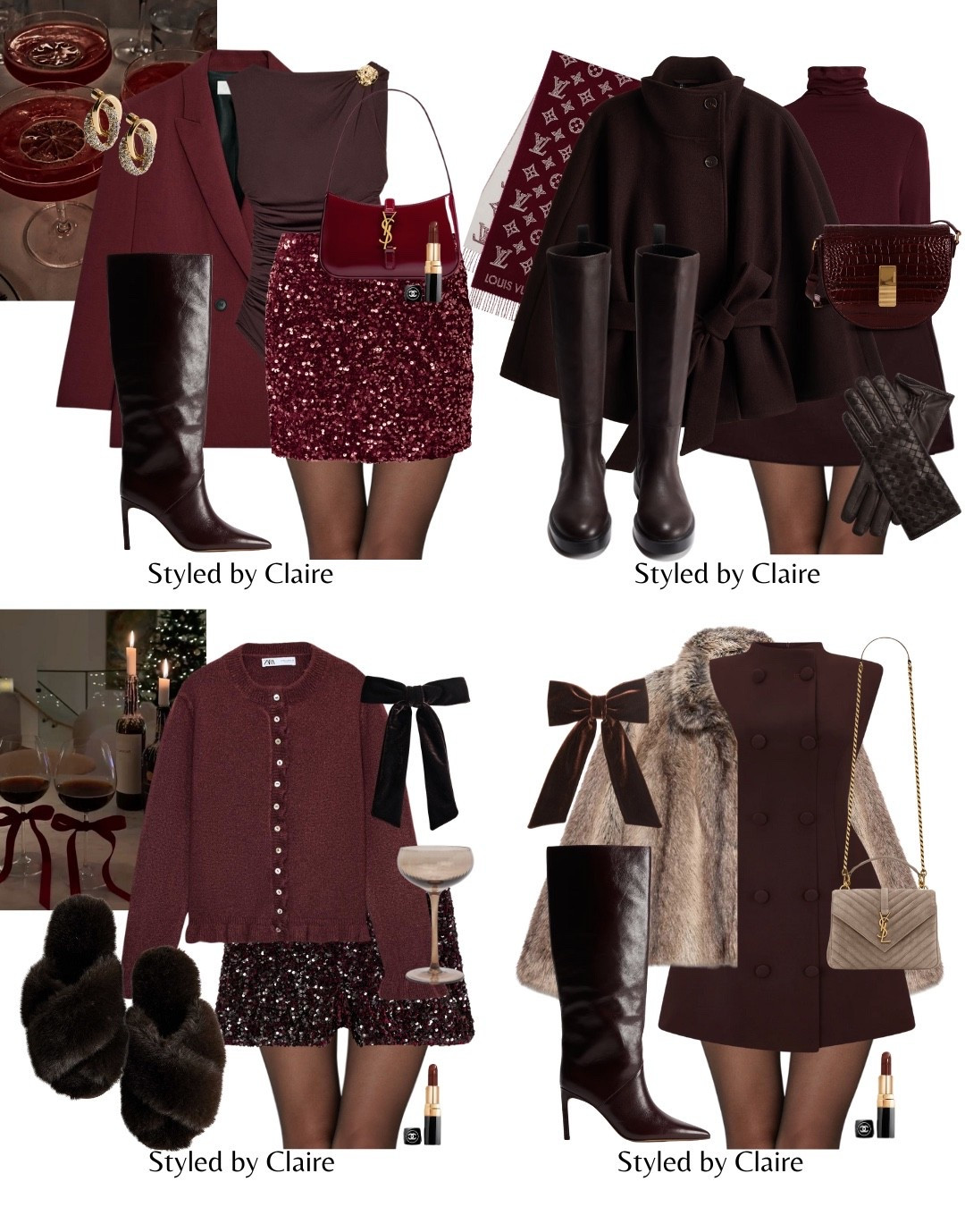 BURGUNDY & BROWN🤎🍒
Tags: tie belt cape coat H&M turtleneck knit skirt sheer tights knee high boots Zara cardigan frills sequin shorts fluffy slippers skirt dress odd muse fig button detail fur coat blazer bodysuit patent bag fashion festive outfit ideas chic women’s style city break partywear Christmas party day winter wonderland markets 

#LTKstyletip #LTKpartywear #LTKfestive