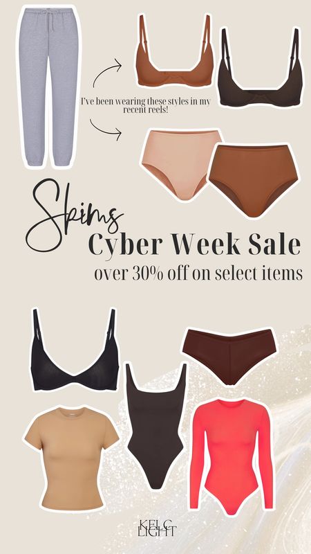 CYBER WEEK📱✨ Skims is having  their bi-annual sale right now! Over 30% off on select items. The top 2 that I linked are the styles that I have been wearing in my recent reels #cyberweek #blackfriday #sale 

#LTKCyberWeek #LTKsalealert #LTKHoliday