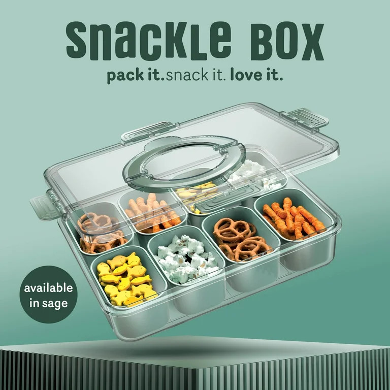 Cook With Color 8-Compartment Snackle Box Food Storage Carrier and Container, Charcuterie Contain... | Walmart (US)